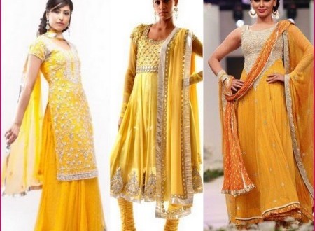 Bridal Mehndi Dresses Designs