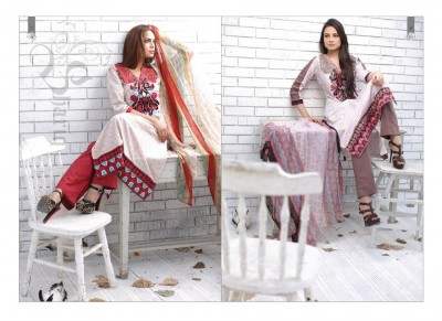 Latest Rabea Designer Lawn collection by Shariq Textiles
