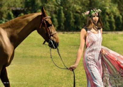 Mahnoush Lawn 2013 Collection for Spring/Summer