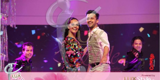 Amina Sheikh and Atif Aslam performance at Lux Style Awards 2013