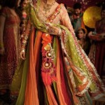 Mehndi Dresses Designs for Brides
