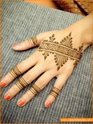 New Arabic Mehandi Design for Hands