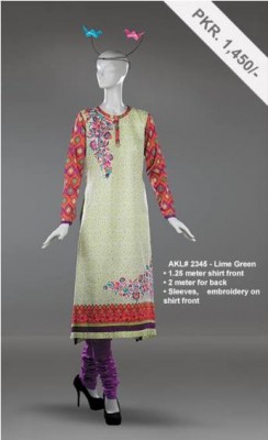 Alkaram New Summer Lawn Dresses 2014 for Women