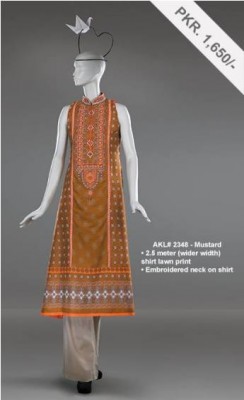 Alkaram New Summer Lawn Dresses 2014 for Women