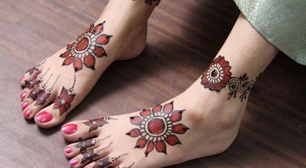 Bridal Foot Mehndi Designs Pics