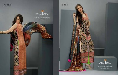 Asim Jofa Chiffon Charmeuse Silk Eid Collection