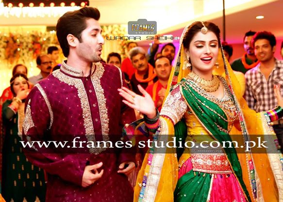 aiza khan and danish taimoor mehndi