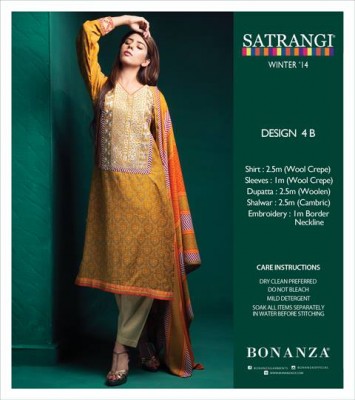 Bonanza Satrangi New Winter Collection 2014-15
