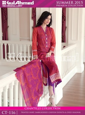 Gul Ahmed Summer Lawn 2015 Collection