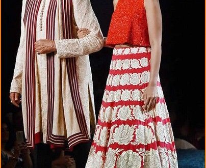 Amitabh Bachchan with Daughter 2015 Mijwan Collection