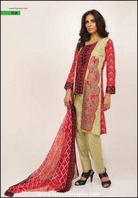 Shariq Textile Feminine Embroidered Eid Collection 2015